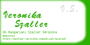 veronika szaller business card